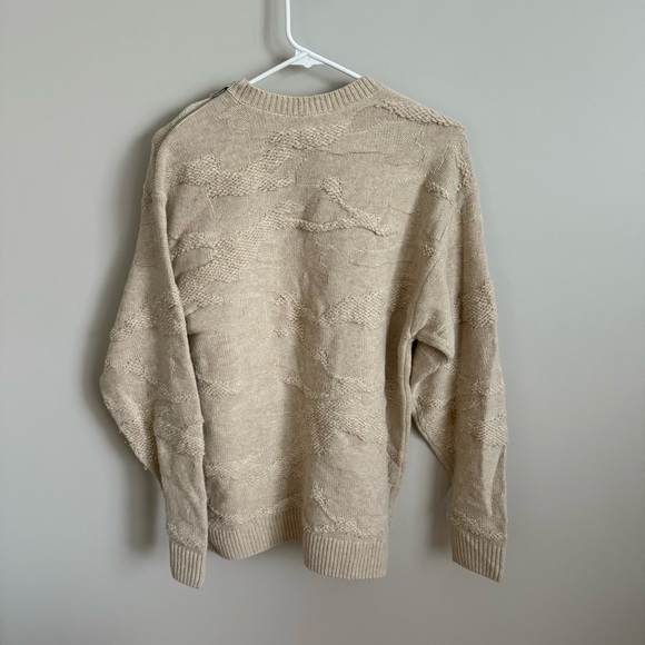 Adidas x Ivy Park Jacquard Wool Blend Cable Knit Sweater Cream 2XS EUC - Picture 9 of 9